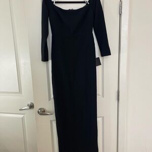 Lulu's Classic Black Long Sleeve Dress